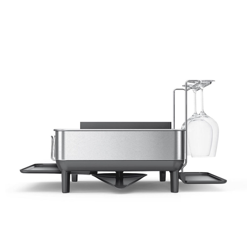 NEW! Simplehuman-Steel Frame Dishrack-Standard/Grey